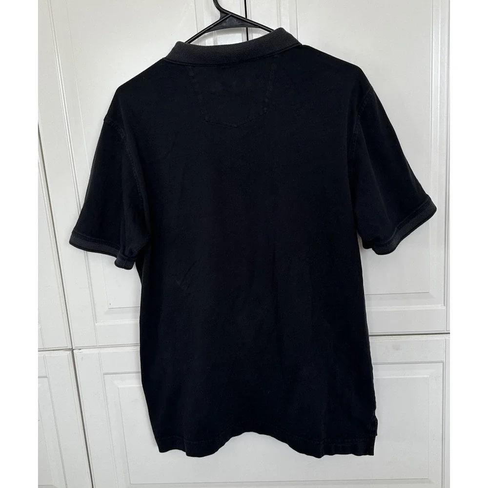 Robert Graham Polo Shirt L Men Black Cotton Made in Peru Collared Shirt - Picture 6 of 6